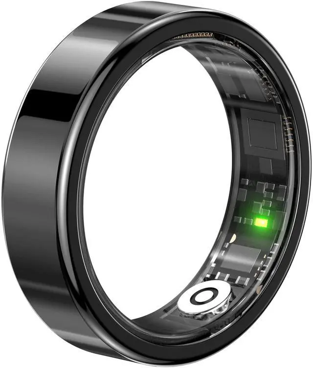 Main image of Smart Fitness Ring with NFC Waterproof Health Tracker for Women Smart Ring with Monitor ECG Black size11