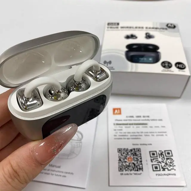 Alt view image 6 of 6 - G08 Sports Touch Screen Earphones for 5.4 IPX-6 Waterproof AI Translation Simultaneous Interpretation Digital Display