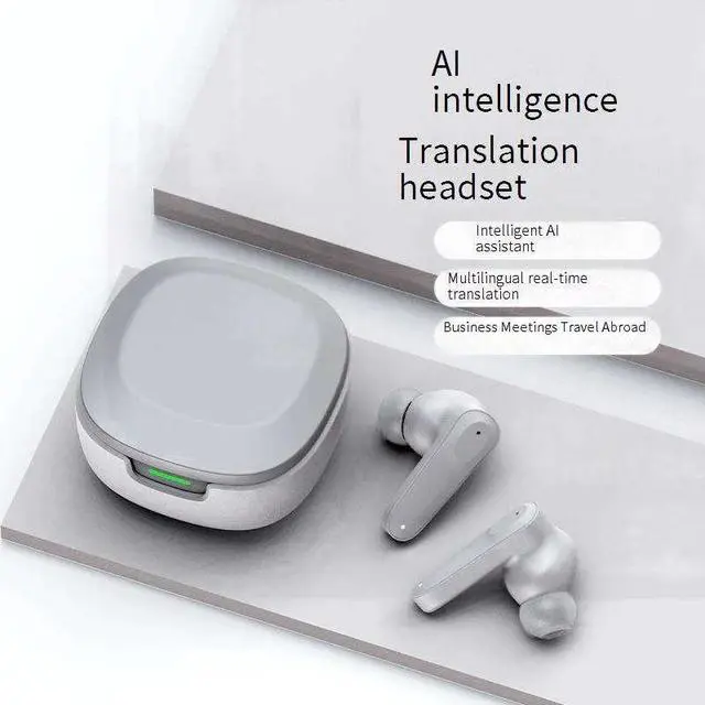 Alt view image 5 of 7 - A98 Intelligent AI Translation Headset Business Conference Multi-language Travel Simultaneous Translator Earphone ANC ENC JL