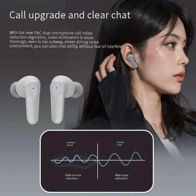 Alt view image 7 of 7 - A98 Intelligent AI Translation Headset Business Conference Multi-language Travel Simultaneous Translator Earphone ANC ENC JL