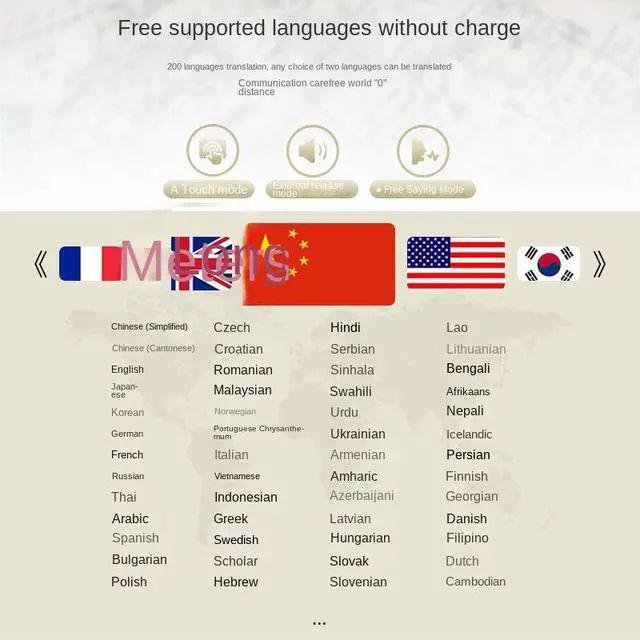 Alt view image 6 of 7 - AI Cross-Border V1 Translation Headset Real-Time Interpretation Multilingual Noise Cancelling In-Ear TWS Earphones JL LED IPX-6 Lifetime free creamy-white in 138 languages