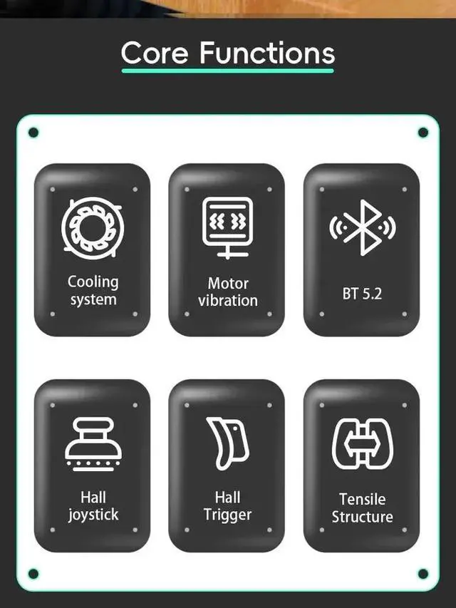 Alt view image 5 of 6 - X3 Mobile Gamepad Android Phone Game Controller with Cloud Gaming for Xbox Game Pass STADIA XCloud Hall Effect Joy Blue