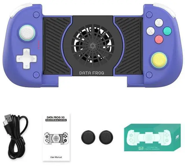 Main image of X3 Mobile Gamepad Android Phone Game Controller with Cloud Gaming for Xbox Game Pass STADIA XCloud Hall Effect Joy Blue