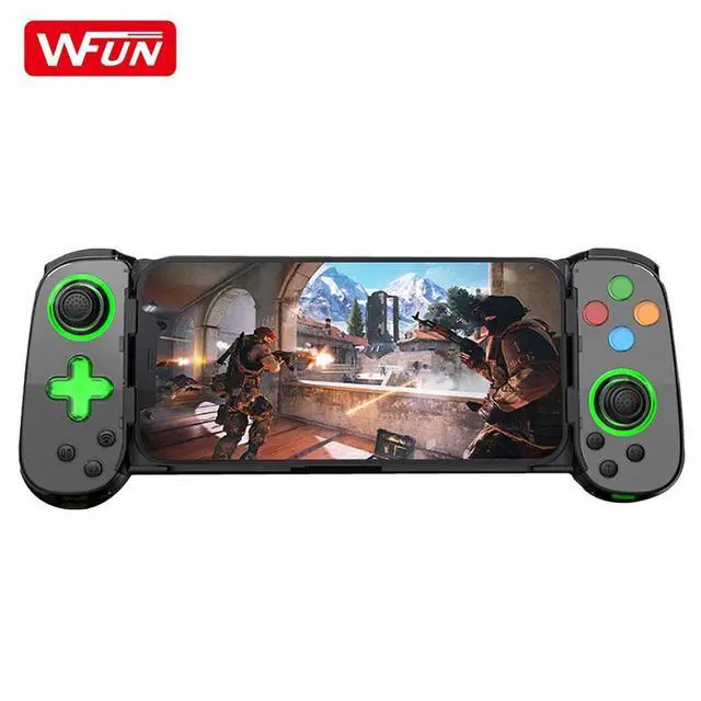 Alt view image 5 of 7 - Controller Gamepad D7 Wireless Stretching Gaming Gamepad Controller Mobile for Joystick Android IOS for Cloud Gaming green