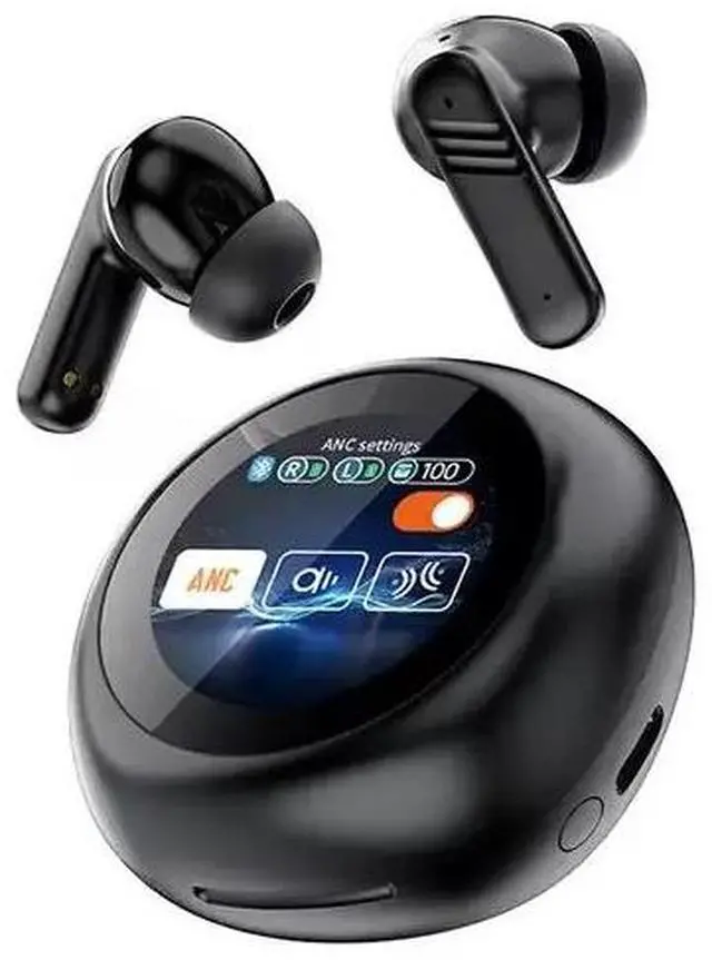 Main image of LX30 Wireless Gaming Headset TWS Earbuds with ANC/ENC Wireless Charging Digital Display 5.4 Low Latency IPX4 Waterproof Black