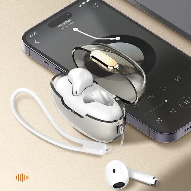 Alt view image 7 of 7 - T03 Wireless Earphone True Blue Tooth Gaming Headset Low Latency Music Touch Control Stereo Earbuds 5.3 TWS Mini Earphone White