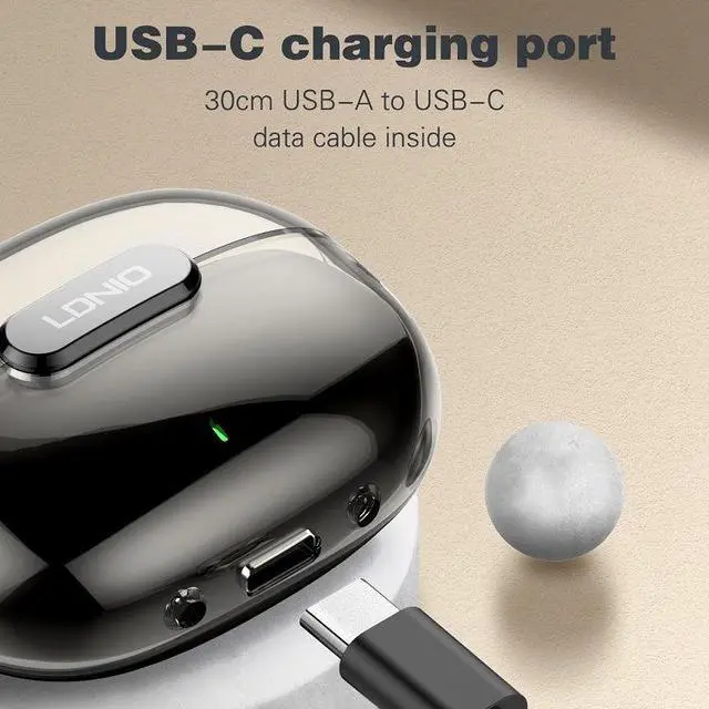 Alt view image 3 of 7 - T03 Wireless Earphone True Blue Tooth Gaming Headset Low Latency Music Touch Control Stereo Earbuds 5.3 TWS Mini Earphone White