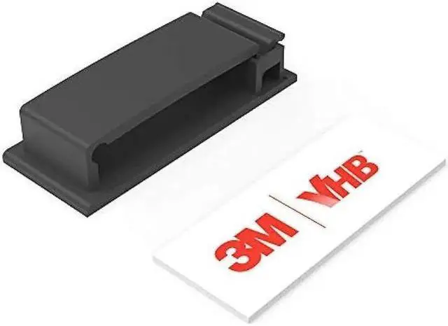 Alt view image 4 of 6 - Cable Clips with Strong Self-Adhesive, Multipurpose Wire Clamps for Cable Management and Cable Runs, TV PC Wire Holder Sticky Tidy - (20pcs)