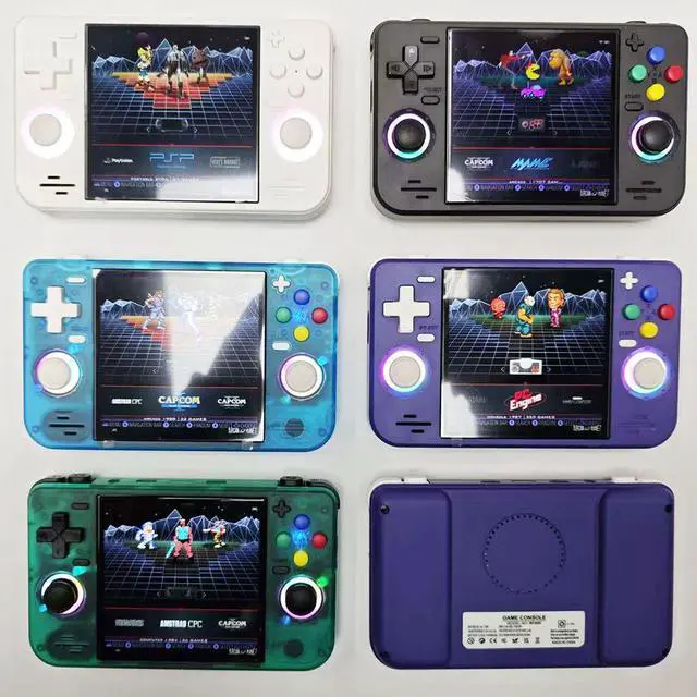 Alt view image 5 of 6 - RF40H 4 Inch IPS Screen Handheld Gaming Player Pocket 30+ Classic Emulators WiFi Portable Retro Handheld Game Console Translucent Green 64GB