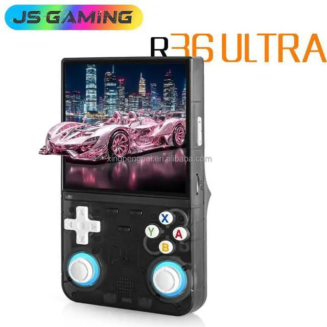 Main image of R36 Ultra Wi-Fi Portable Retro Mini Gaming Console Open Source Video Player 20000+ Games Handheld Game Players MAh Black 128GB-40000+Games