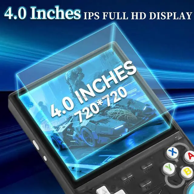Alt view image 2 of 5 - R36 Ultra Wi-Fi Portable Retro Mini Gaming Console Open Source Video Player 20000+ Games Handheld Game Players MAh Black 128GB-40000+Games