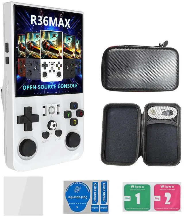 Main image of R36 Max 128gb 720*720 Resolution Hand Held Arcade Gaming Console TV Classic Portable Handheld Retro Game Console White 128GB-30000+Games
