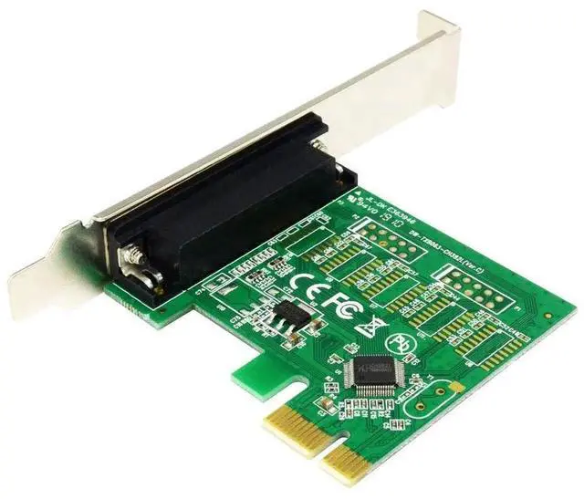 Alt view image 6 of 7 - PCIe Parallel Port Expansion Card, PCI Express to DB25 LPT Converter Adapter Controller for Desktop with Low Bracket, Support SPP / PS2 / EPP/ECP Modes