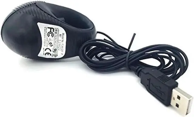 Alt view image 3 of 3 - Portable Mini Finger Hand Held 4D USB Wired Trackball Mouse for Laptop Mac Window Computer Fits Left and Right Handed Users -Black