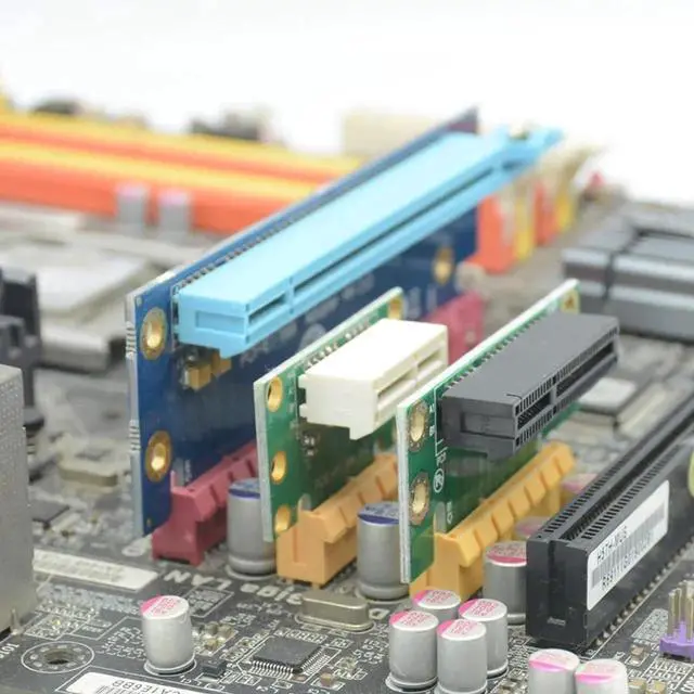 Alt view image 6 of 7 - PCI- Express 4X Riser Card 90-Degree Adapter Card PCI-E 4X Extender Extension Card for 1U, Small Computer and Server Case (PCIE 4X)