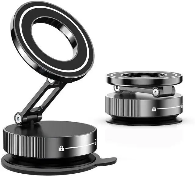 Main image of Folding Magnetic Phone Mobile Holder Mount Windshield Dashboard Home Car Use Holder Strong Magnets for Cell Phones