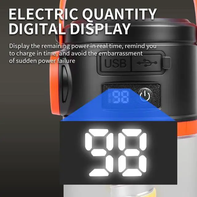 Alt view image 2 of 6 - Camping Lantern Waterproof Outdoor Landscape Light Solar Rechargeable Lighting Tent Lamp Multi-source Lantern