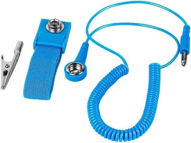 Alt view image 3 of 7 - 3pcs PVC Anti Static Wrist Strap Grounding Electricity Discharge ESD Wrist Band For Electrician IC With Alligator Clip