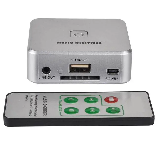 Main image of Stand Alone USB Audio to MP3 Converter Music Digitizer Audio Transmitter Via USB RCA L/R and 3.5mm Audio