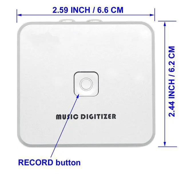 Alt view image 6 of 6 - Stand Alone USB Audio to MP3 Converter Music Digitizer Audio Transmitter Via USB RCA L/R and 3.5mm Audio