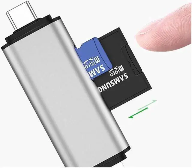Alt view image 6 of 7 - Memory Card Reader 512G USB 3.0 Type C to SD TF Micro Adapter for Laptop Accessories OTG Cardreader for Mac Windows Multifunctional 2 in 1