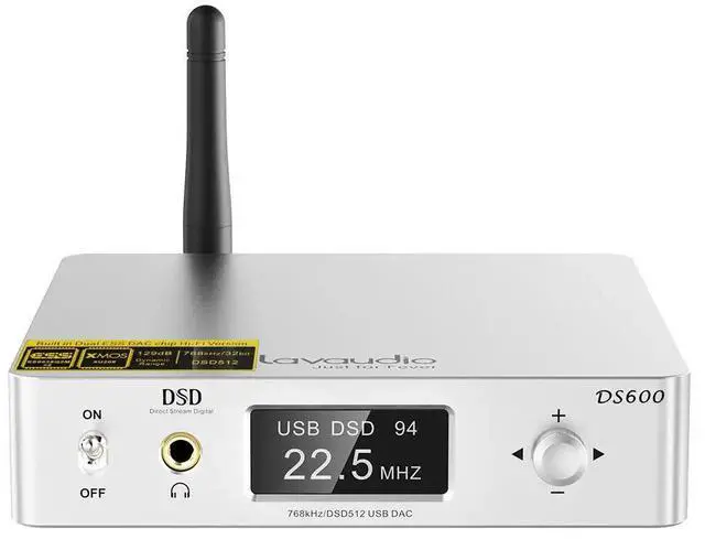 Main image of DS600 Hi-Res Audio HiFi DSD Music Headphone Amplifier+Equalizer USB DAC Desktop Decoder Silver