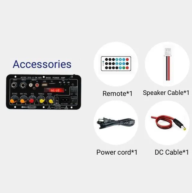 Alt view image 3 of 6 - For 5.0 High Power 30-120W Mono Audio Amplifier Board 12V-24V FM Radio Home Outdoor Karaoke Subwoofer