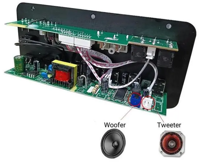 Alt view image 5 of 6 - For 5.0 High Power 30-120W Mono Audio Amplifier Board 12V-24V FM Radio Home Outdoor Karaoke Subwoofer