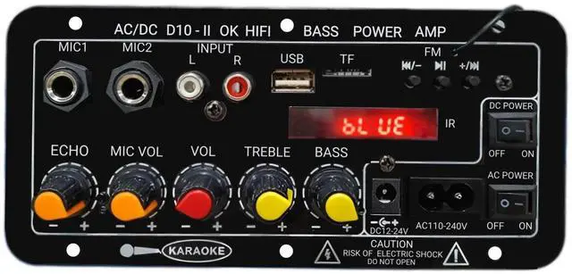 Main image of For 5.0 High Power 30-120W Mono Audio Amplifier Board 12V-24V FM Radio Home Outdoor Karaoke Subwoofer