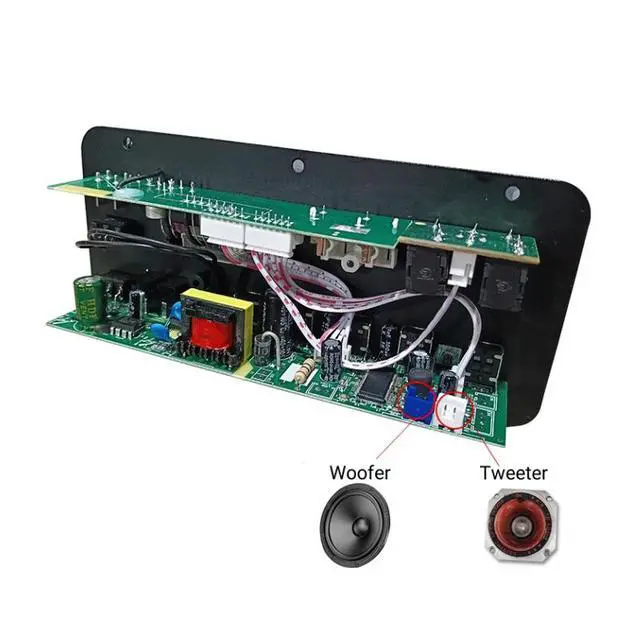 Alt view image 5 of 6 - For 5.0 High Power 30-120W Mono Audio Amplifier Board 12V-24V FM Radio Home Outdoor Karaoke Subwoofer D10-LL-EU PLUG