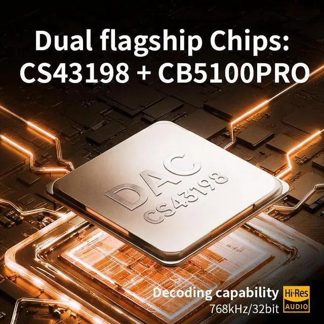 Alt view image 5 of 6 - HC03 Mini Portable Audio Sound Lossless HiFi Amplifier Adapter for iPhone Android Laptop Type C to 3.5mm Decoder Connector