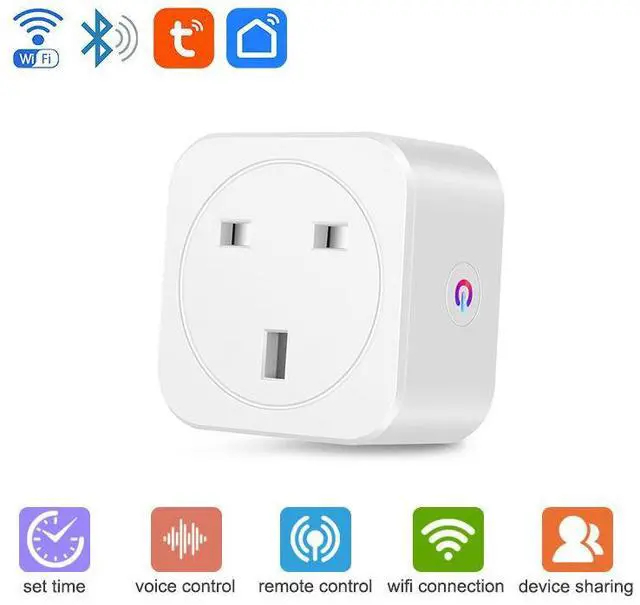 Main image of Smart Home 10A/16A UK Standard Without Energy Monitor Tuya WiFi Alexa Google WiFi Smart Socket