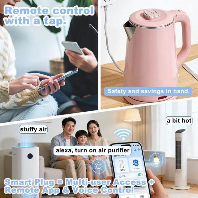 Alt view image 4 of 5 - Smart Home 10A/16A UK Standard Without Energy Monitor Tuya WiFi Alexa Google WiFi Smart Socket