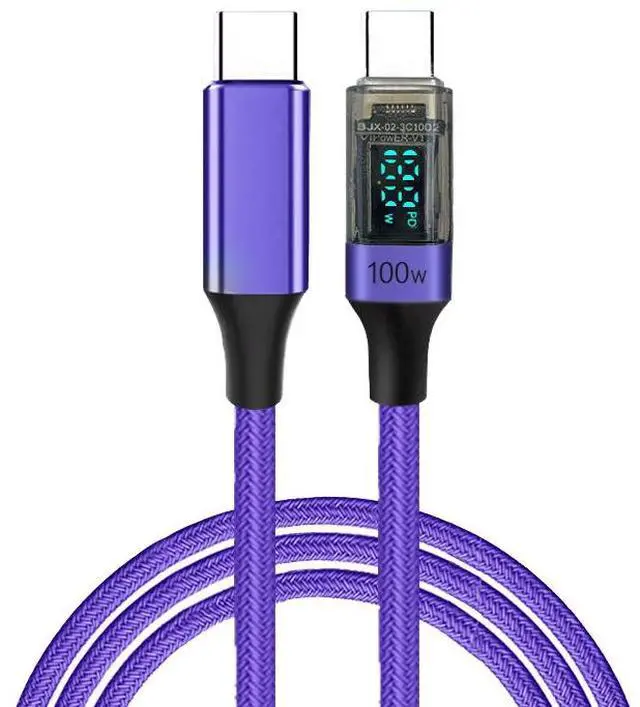 Alt view image 3 of 4 - 100W PD Fast Charging USB-C to USB-C Cable for Mobile Phone Computer & Power Bank