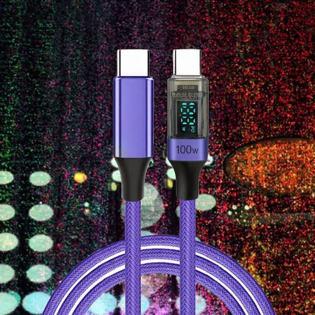 Alt view image 4 of 4 - 100W PD Fast Charging USB-C to USB-C Cable for Mobile Phone Computer & Power Bank