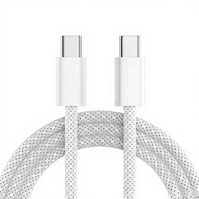 Main image of 3A Fast Charging Type-C Nylon 2m USB Data Cable for iPhone White-05 2M