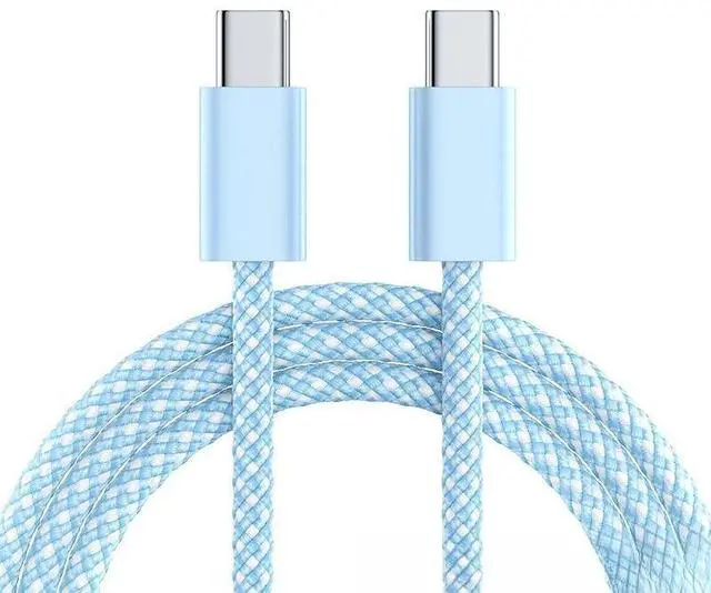 Main image of 3A Fast Charging Type-C Nylon 2m USB Data Cable for iPhone Blue-05 3M