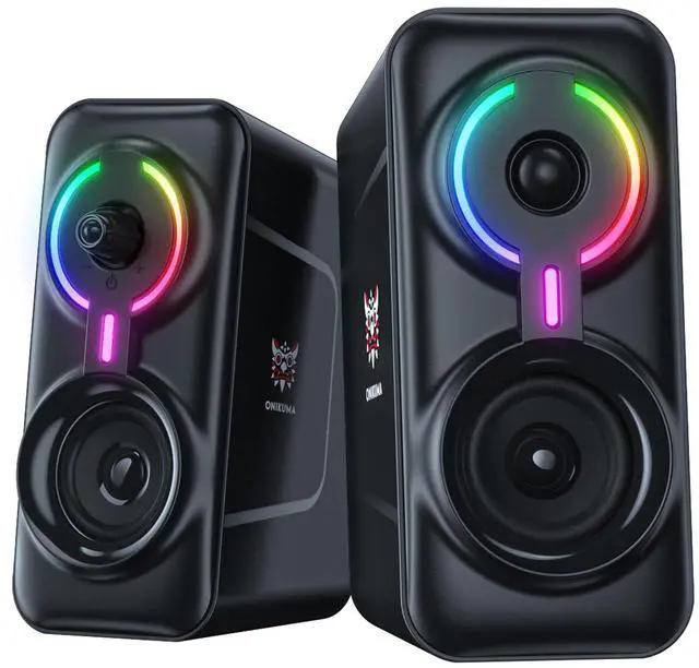 Main image of L6 3.5mm Wired AUX Double Bass RGB Game Speaker Surround Home Theater Gaming Speaker for PC Desktop Laptop