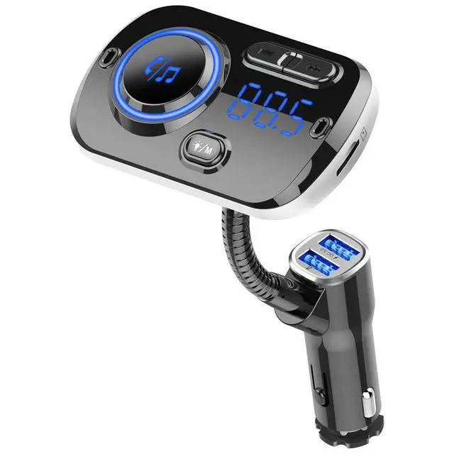 Alt view image 3 of 6 - Fast Car USB Charger AUX USB Car Stereo Mp3 Player QC3.0 Quick Charge Bluetooth FM Transmitter Car Charger