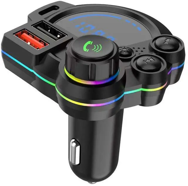 Main image of V5.3 Car MP3 Music Hands-free Call New FM Transmitter QC3.0+PD20W Dual Fast Charging Car Charger