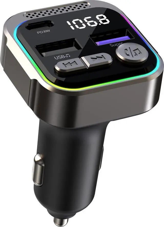 Main image of Car Fast Charging Mp3 Player PD30W FM Transmitter With Usb Car Charger with 3D Stereoscopic Sound Quality Car MP3 Player