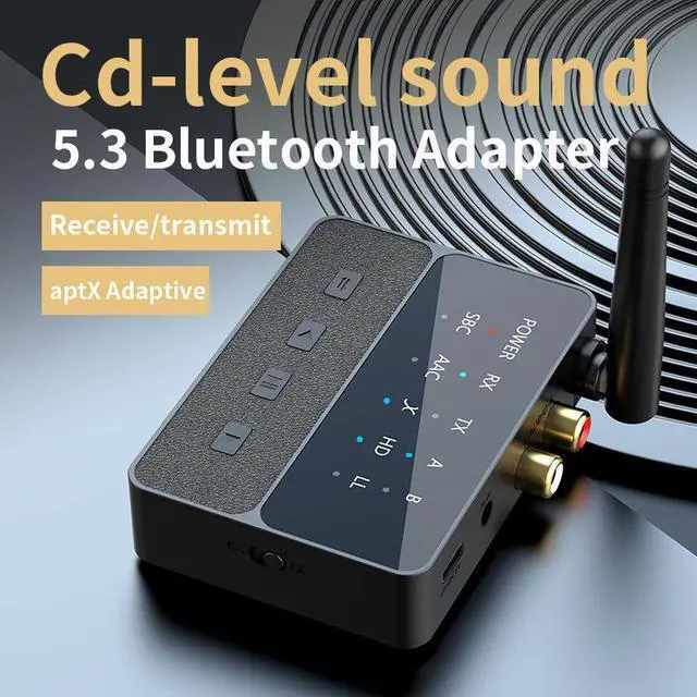 Alt view image 4 of 5 - Blue Card D600 for Adapter One-to-Two Audio Transmitter with Long-Distance Transmission Supporting for Plastic Material