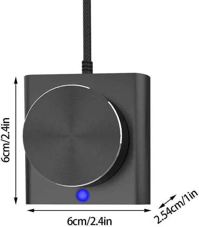 Alt view image 2 of 6 - PC Volume Control Knob USB Volume Control Spin Button PC Computer Speaker Audio Volume RemoteController Knob External MuteButton