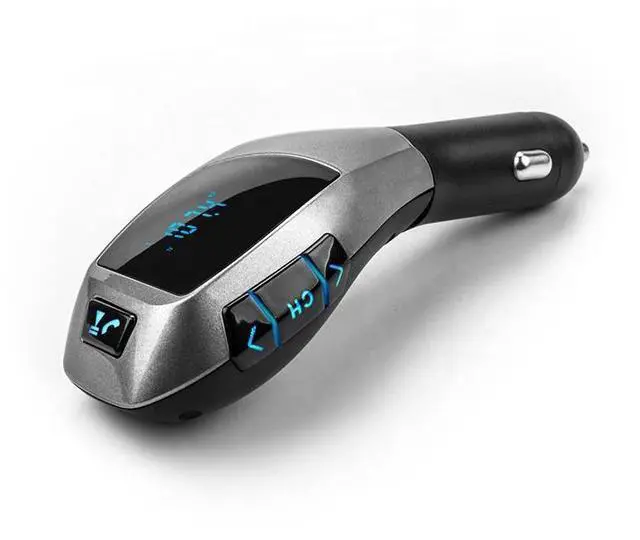 Alt view image 5 of 5 - X5 Original Design in Car FM Transmitter Bluetooth Car Adapter Charger Driver Multi-function Mp3 Audio Player