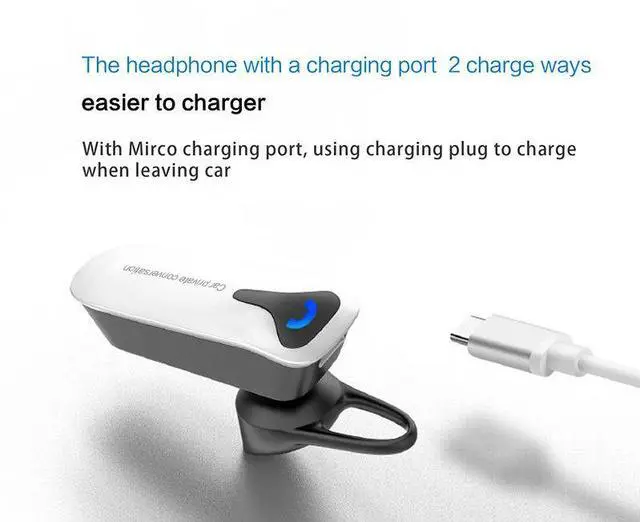 Alt view image 6 of 6 - BT5.4 Car MP3 Player Wireless Headset Handsfree Car Kit FM Transmitter MP3 Player FM Modulator with Earphone