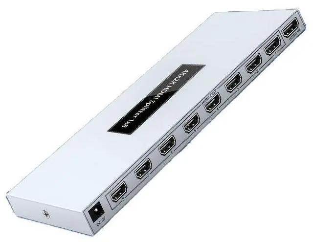 Main image of High Definition 4Kx2K@60Hz HDMI2.0 Splitter 1X8 8 Ports 1 hdmi Input 8 hdmi Output Audio Video Equipment
