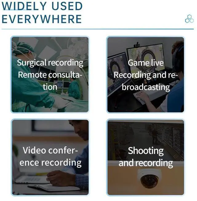 Alt view image 2 of 5 - Low MOQ Dual Recorder Streaming Zoom Vmix OBS Wirecast 2 Channel HD 1080P for HDMl Video Capture Card Box