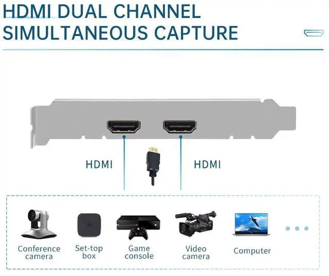 Alt view image 4 of 5 - Low MOQ Dual Recorder Streaming Zoom Vmix OBS Wirecast 2 Channel HD 1080P for HDMl Video Capture Card Box