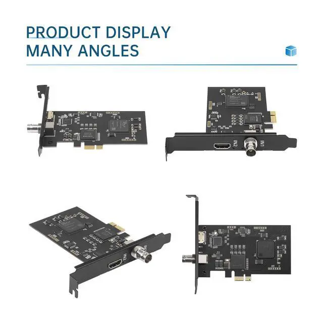 Alt view image 3 of 6 - HDMI Win10 Linux Streaming Zoom Vmix VJ OBS 2 Channel 1080P 3G SDI HDMI Video Capture Card PCIe Box