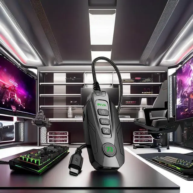 Alt view image 2 of 4 - PD60W Fast Charging 360° Spatial Audio Game Sound Card Adapter USB-C Hub with Intelligent Tuning APP Condition Brand New